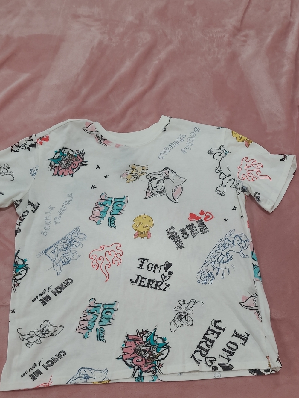 Kids White Graphic Tee